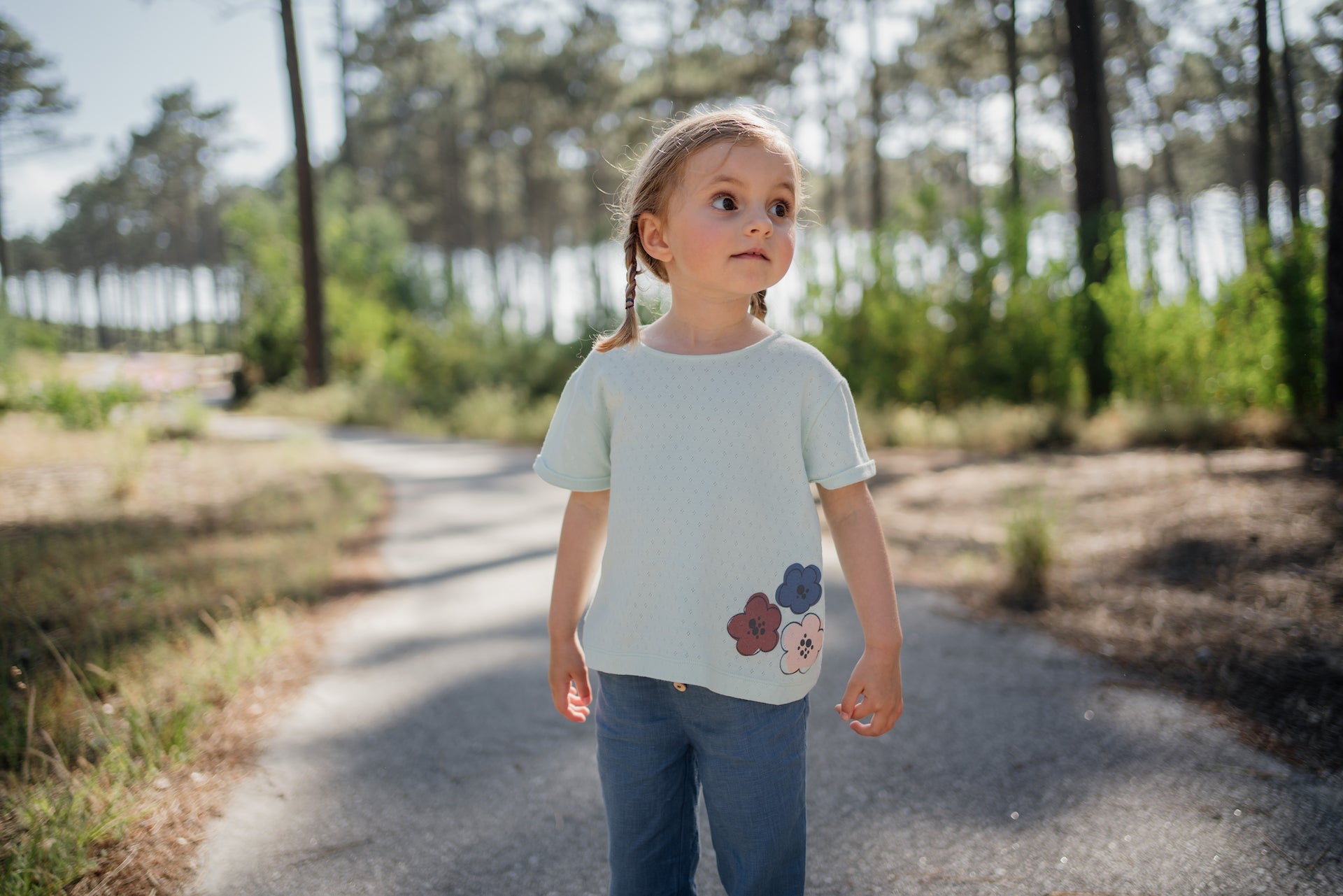 Peach Zeus | Roze zomerse broek | Linnen
