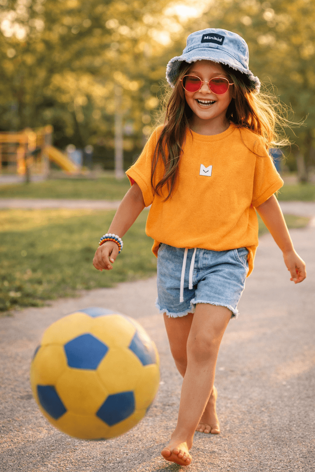Minikid | T-Shirt | Oranje