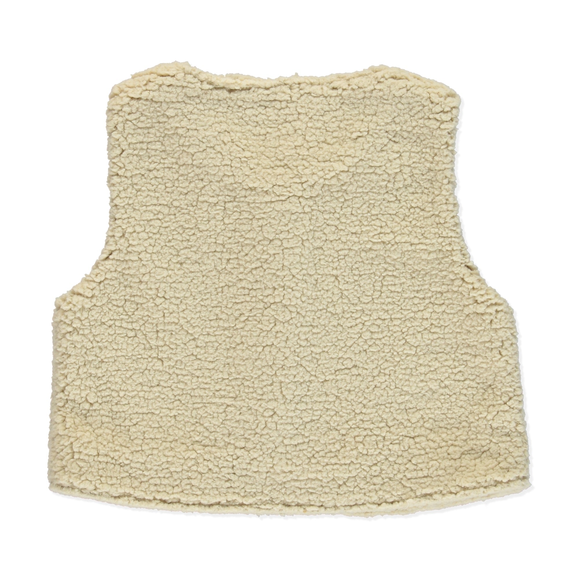 Peach Zeus | Gilet met knoop | Beige