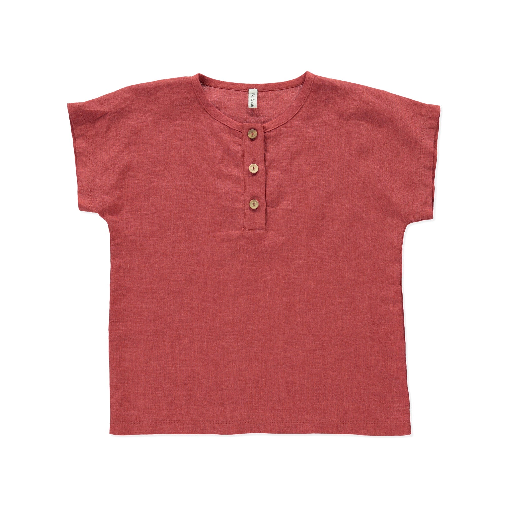 Peach Zeus | Linnen Top | Terracotta