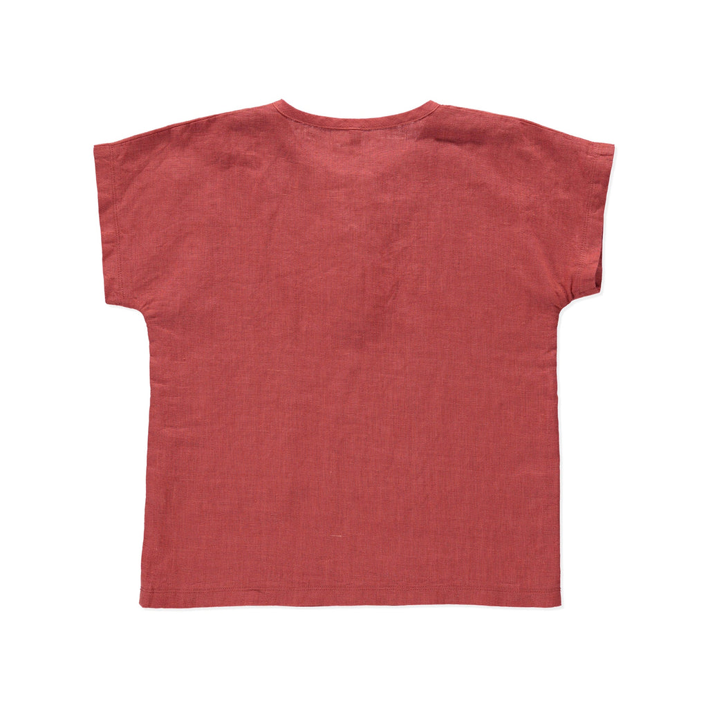 Peach Zeus | Linnen Top | Terracotta