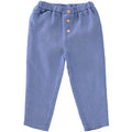 Peach Zeus | Blauwe zomerse broek | Linnen