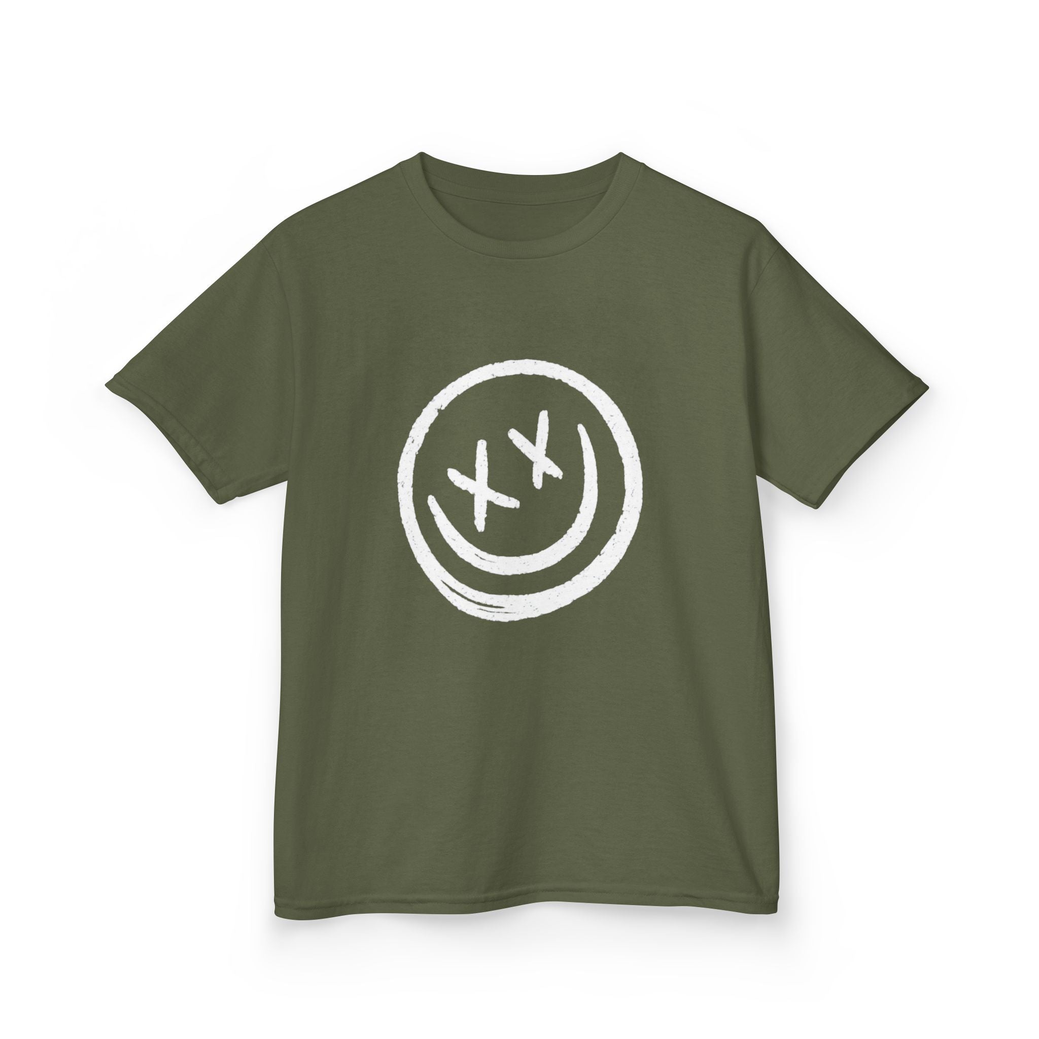 by HEY | Kinder T-shirt Smiley | Katoenen Shirt met Stoere Handgetekende Smiley Print