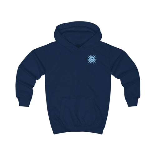 by HEY | Kinder Hoodie Sunrise Waves | Zachte Katoenen Hoodie met Zonsondergang & Zee Print