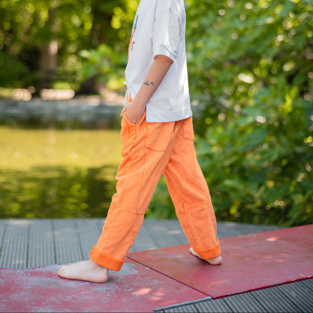 Minikid | Sweatpants | Joggingbroek | Oranje